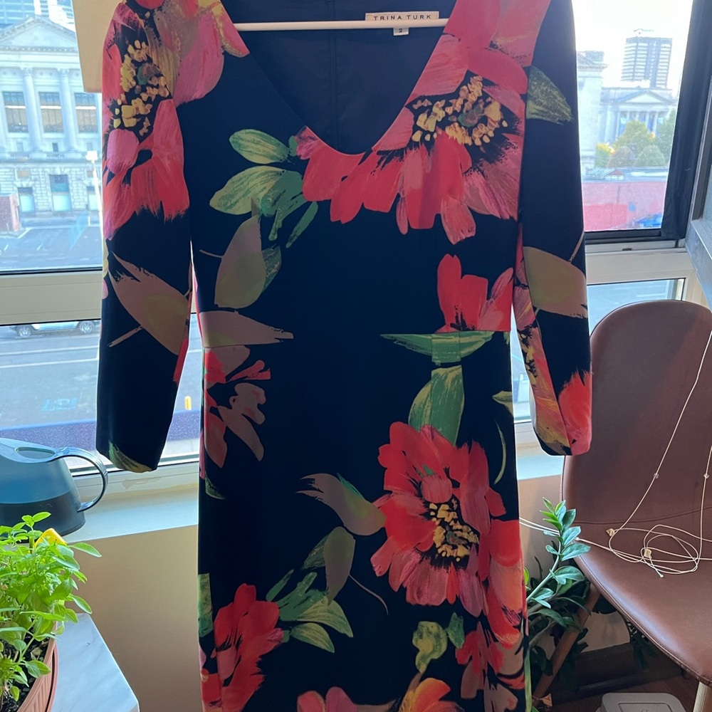 Beautiful floral Trina Turk dress! Worn once.